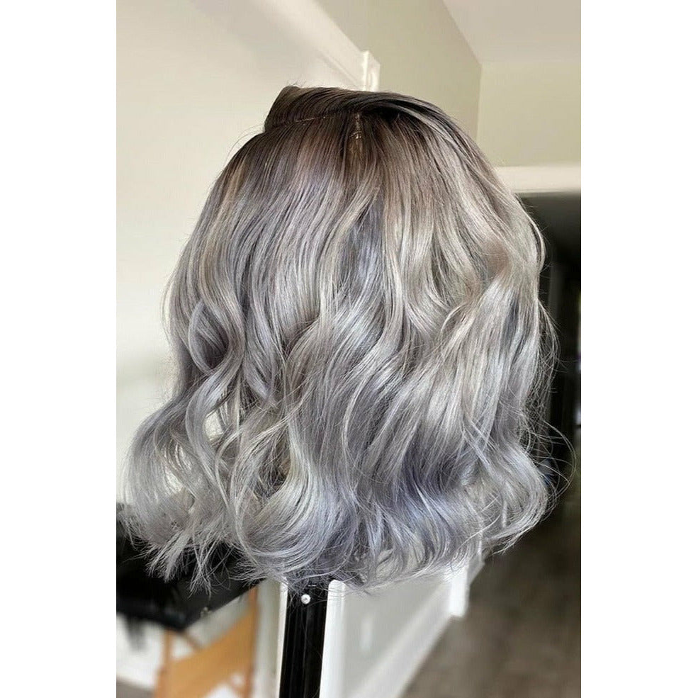White Mist Human Hair wig back
