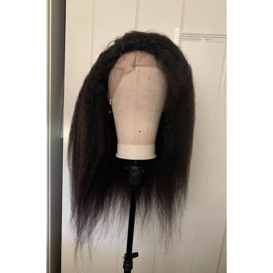 Afro-Straight hair bundles with Lace Frontal