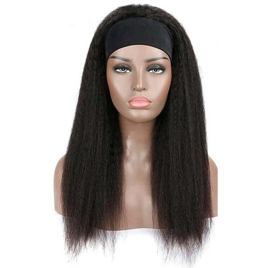 Yaki Texture Headband Human Hair Wig