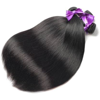 Natural Brown Straight Hair Bundles and Closure