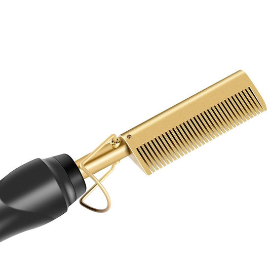 High Heat Gold Ceramic Press Comb