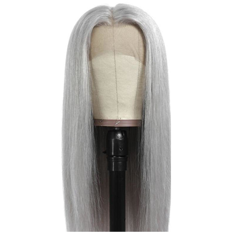 Silver Human Hair Wig 