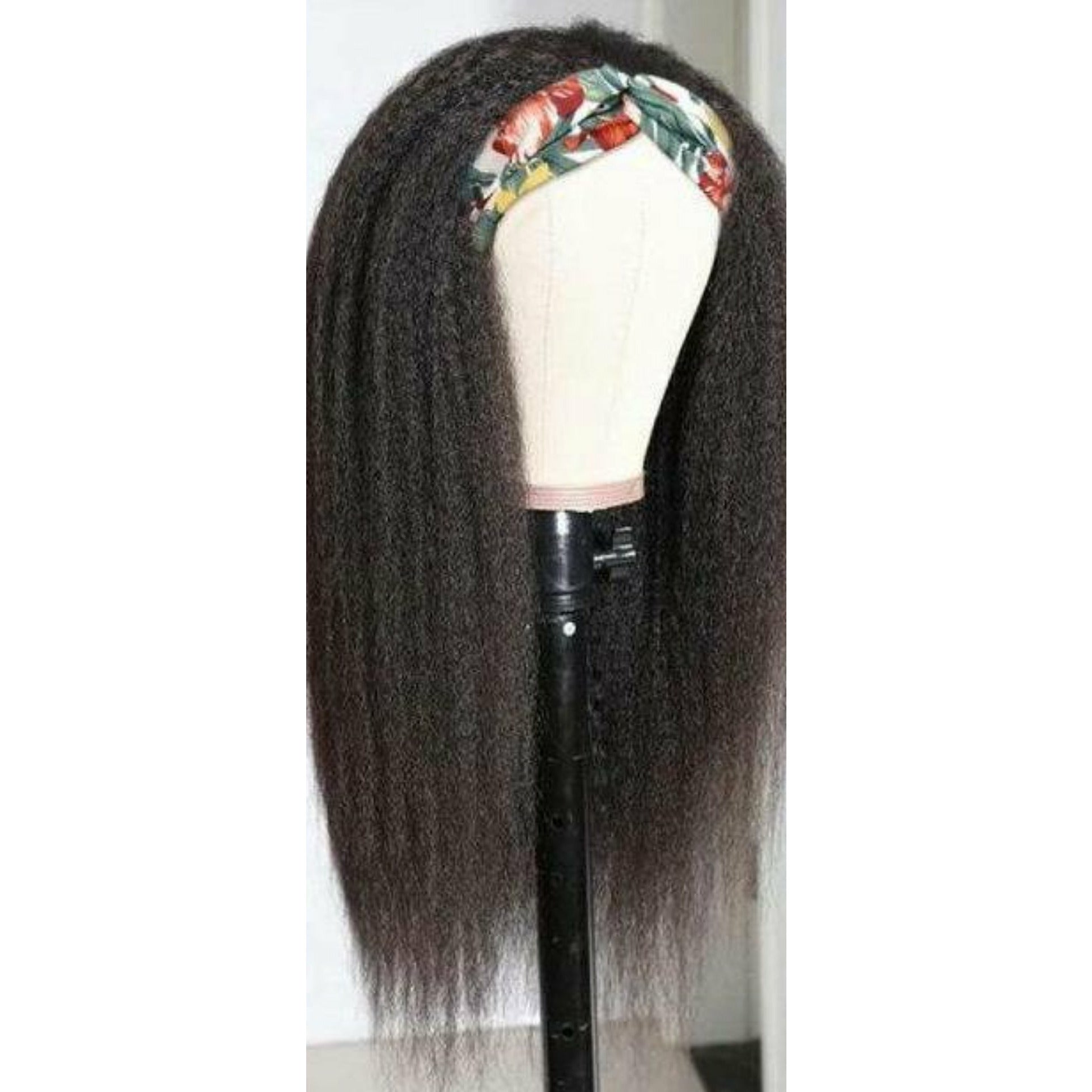 Yaki Texture Headband Human Hair Wig